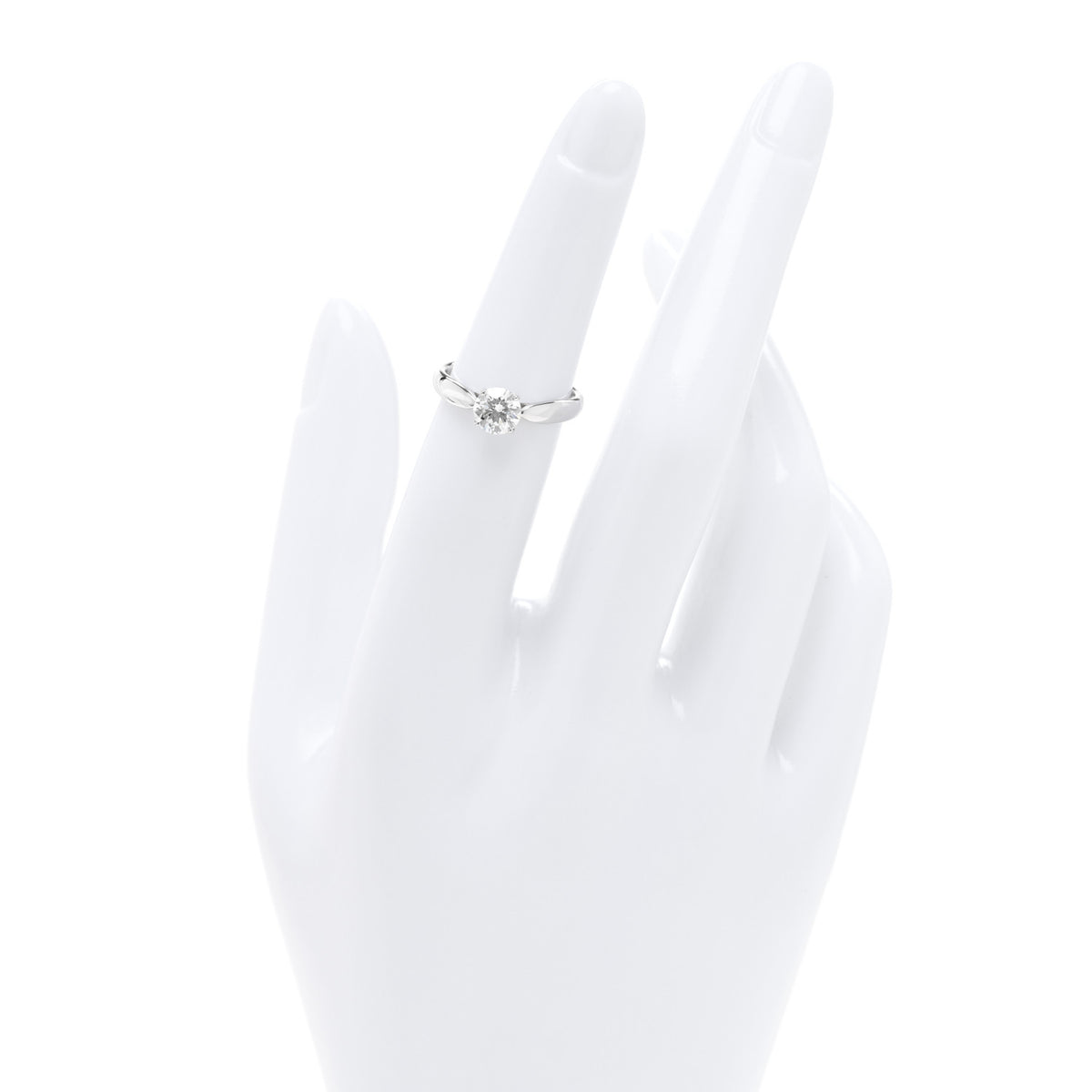 Tiffany Platinum Diamond .71ct Solitaire Engagement Ring 49 5 2 of 5