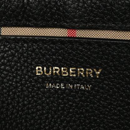 Burberry Grainy Calfskin Vintage Check Note Crossbody Bag Black 6 of 9