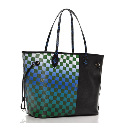 Louis Vuitton Damier Race Neverfull MM Noir Rouge 4 of 9