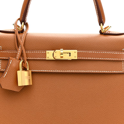 Hermes Epsom Kelly Sellier 25 Gold 8 of 11