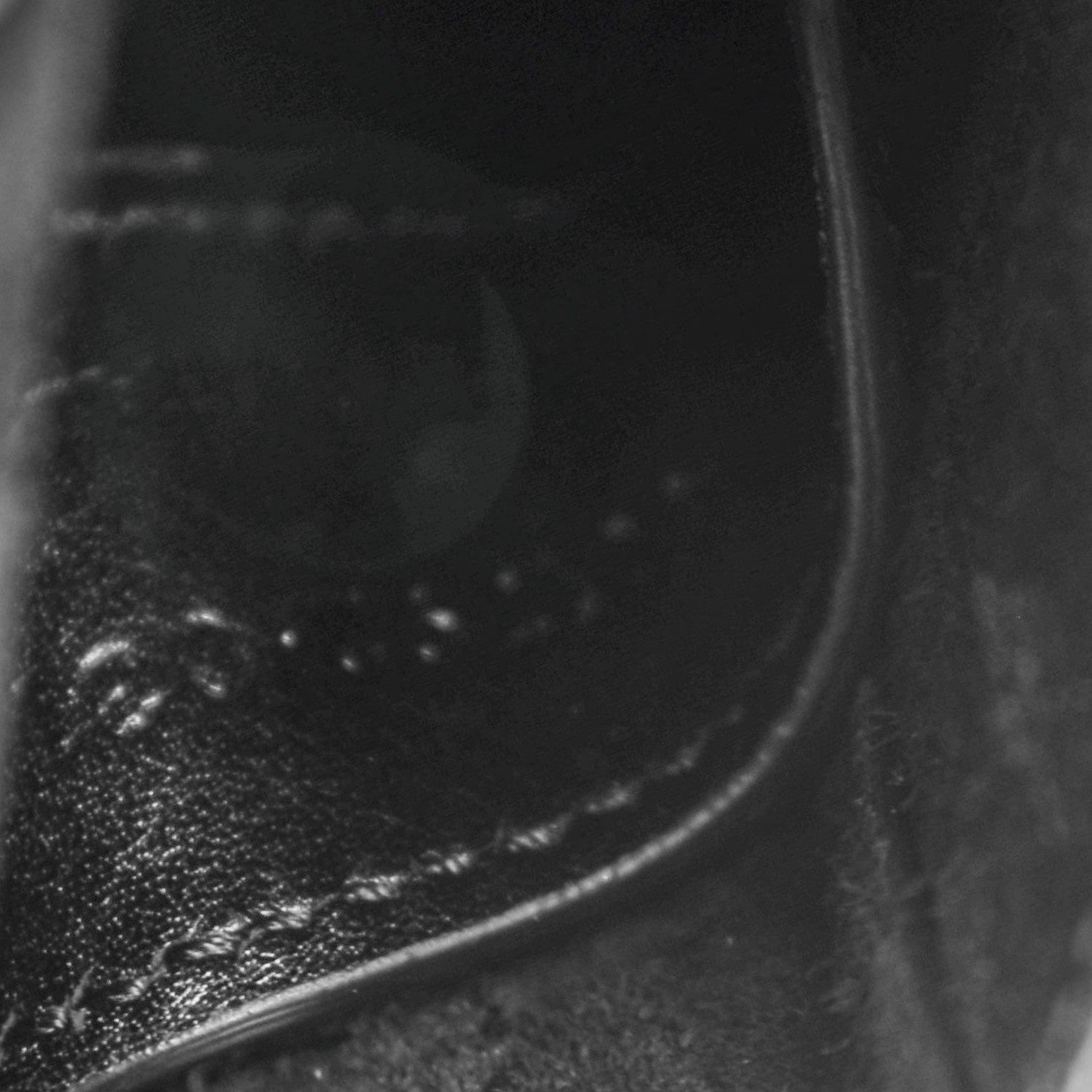 Saint Laurent Glazed Calfskin Mini Curved Studded Saddle Bag Black 8 of 8