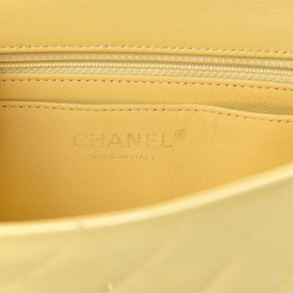 Chanel Patent Quilted Mini Rectangular Flap Yellow 8 of 11