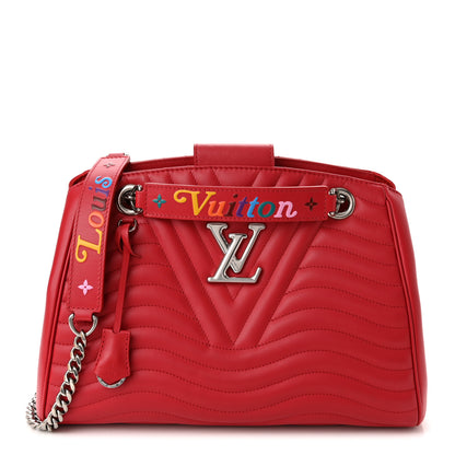 Louis Vuitton Calfskin New Wave Chain Tote Ecarlate 1 of 8