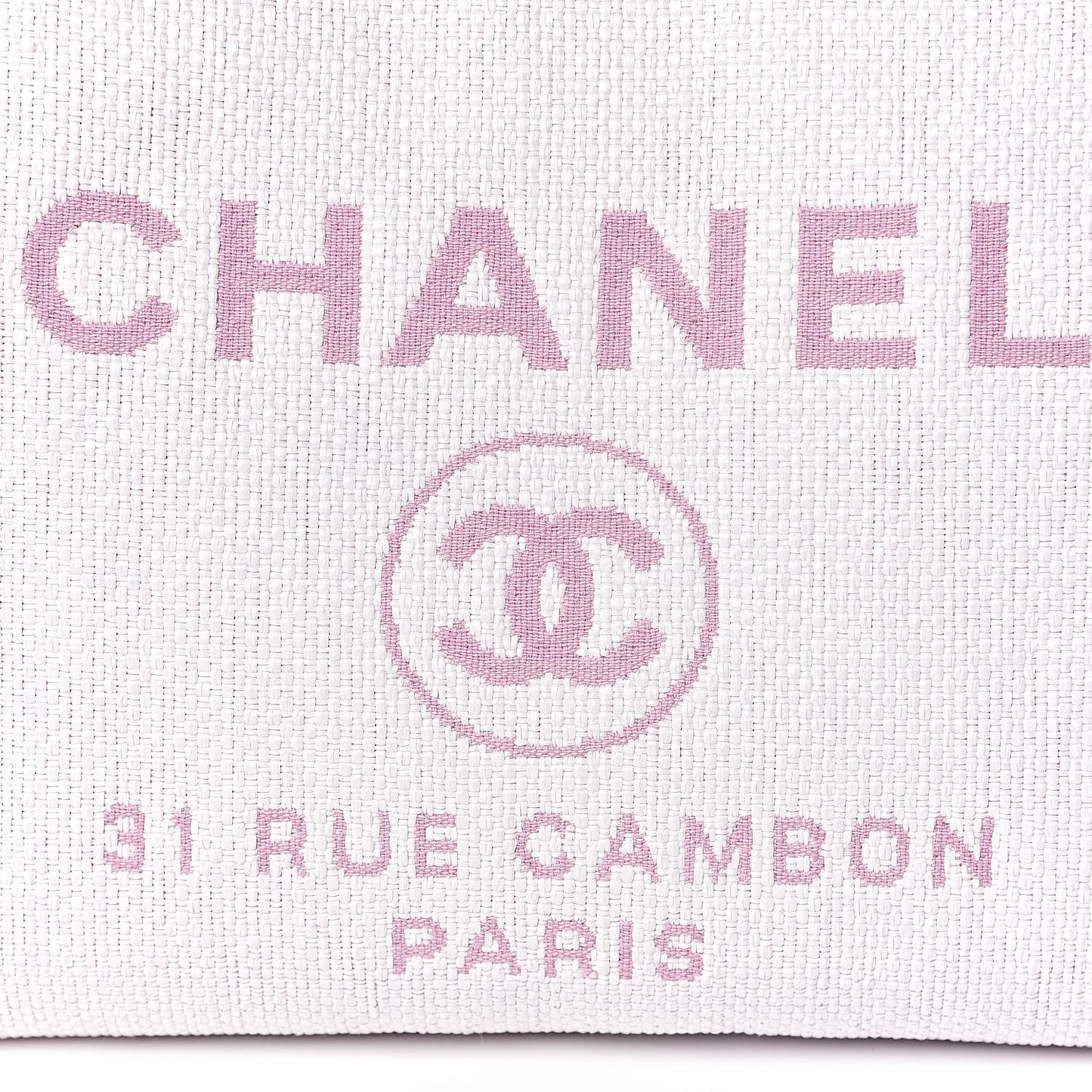 Woven Straw Raffia Small Deauville Tote Pink
