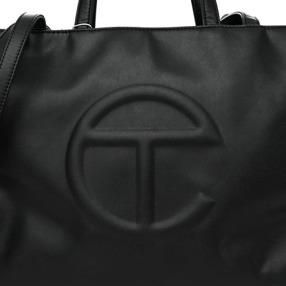 Telfar Vegan Leather Medium Shopping Bag Black 8 of 12