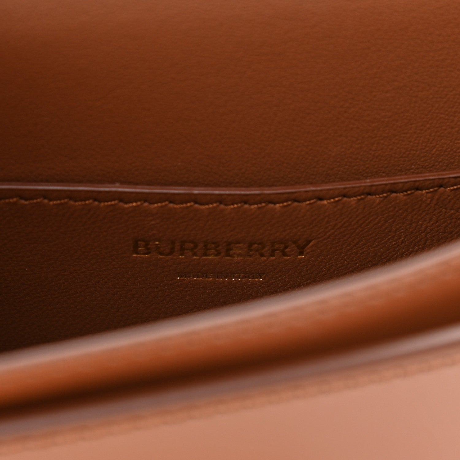 Burberry Calfskin TB Belt Bag Malt Brown 6 of 9