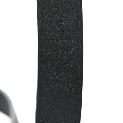 Gucci Calfskin Double G 20mm Belt 80 32 Black 3 of 7