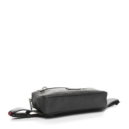 Gucci Soft GG Supreme Monogram Web Belt Bag Black Grey 4 of 10