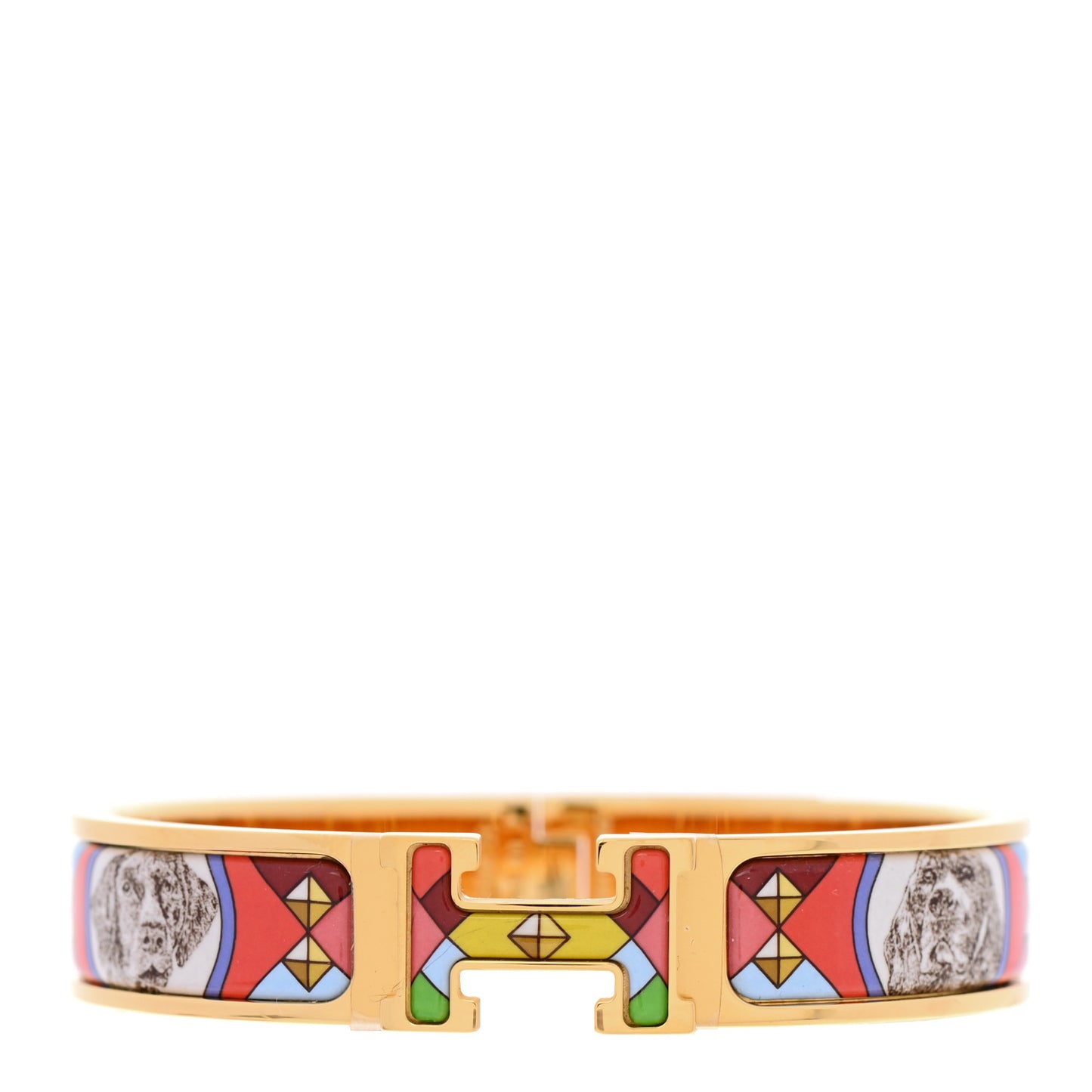 Enamel Narrow Colliers Et Chiens Clic Clac H Bracelet PM Amazone Pop