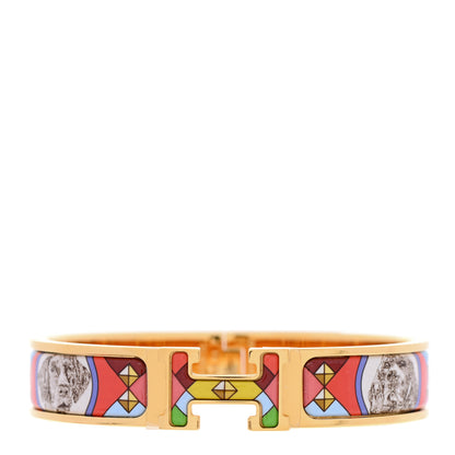 Hermes Enamel Narrow Colliers Et Chiens Clic Clac H Bracelet PM Amazone Pop 1 of 5