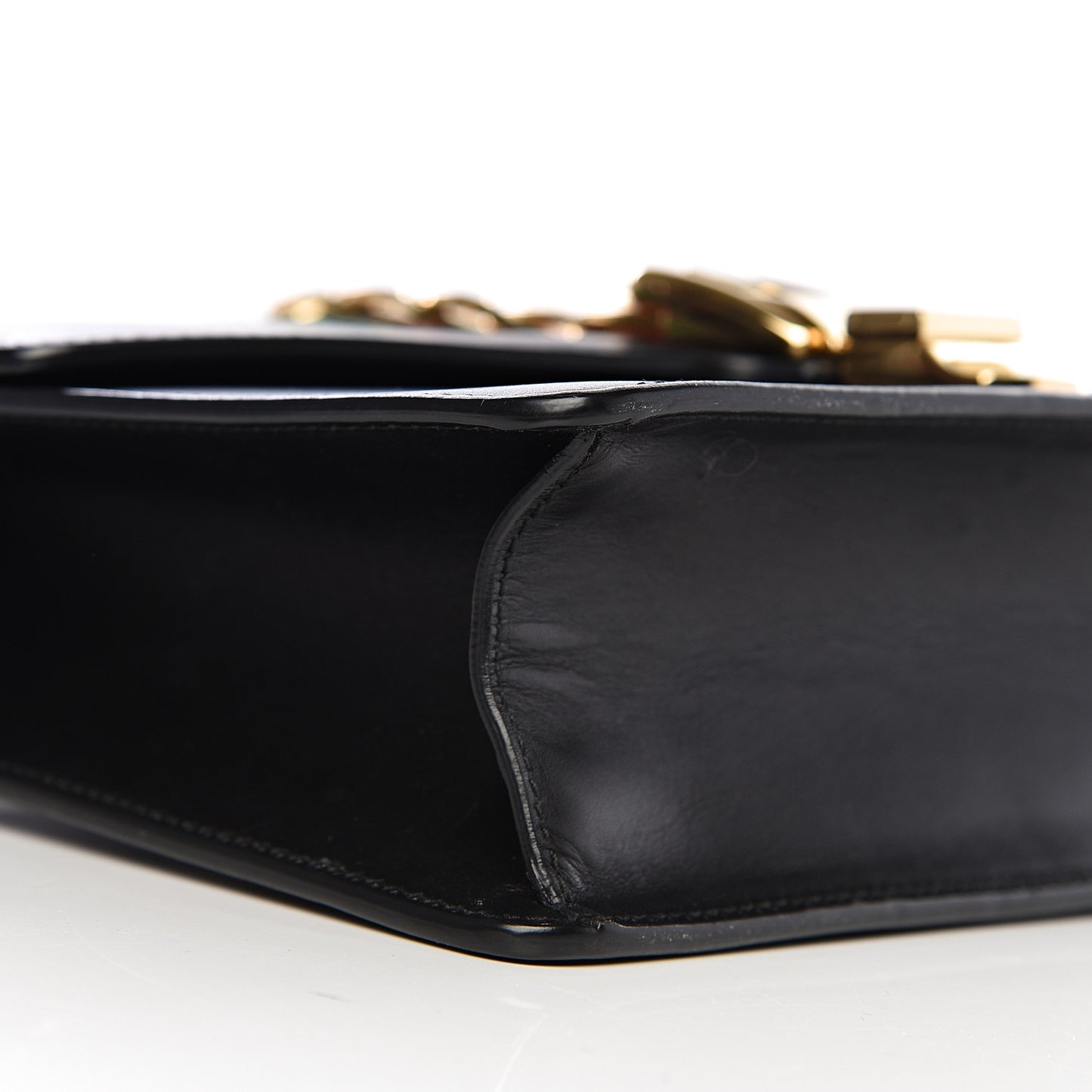Calfskin Small Sylvie Shoulder Bag Black