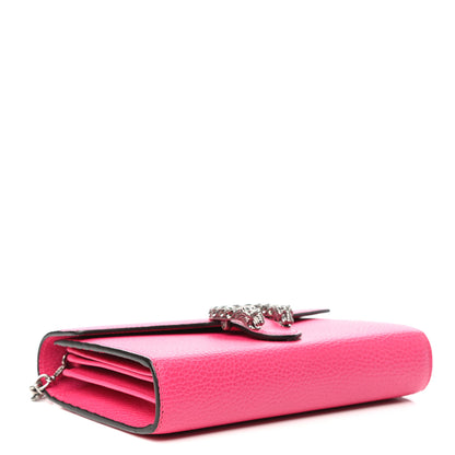 Gucci Dollar Calfskin Crystal Mini Dionysus Chain Wallet Box Pink 4 of 9