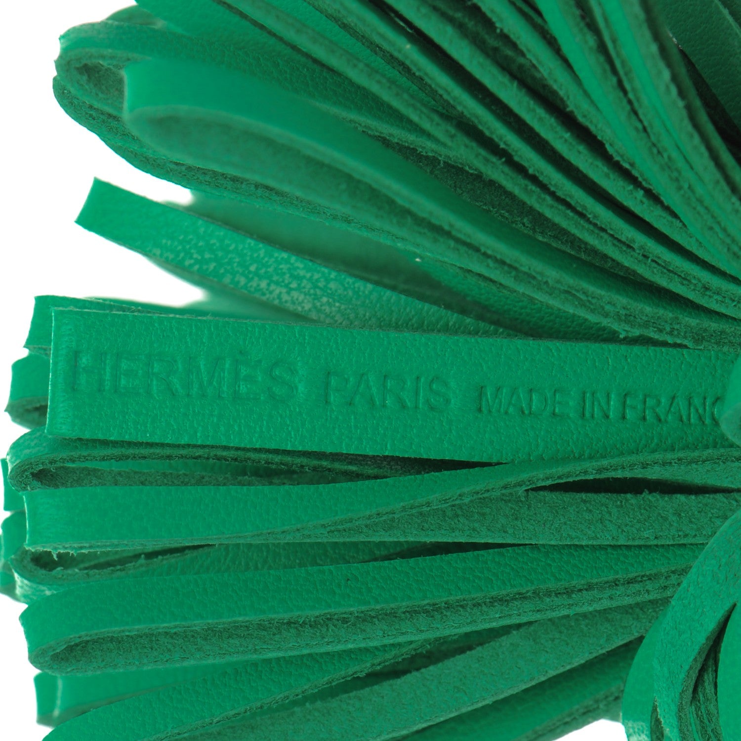Hermes Lambskin Carmen Tassel Key Holder Menthe 3 of 3