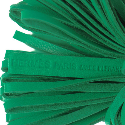 Hermes Lambskin Carmen Tassel Key Holder Menthe 3 of 3