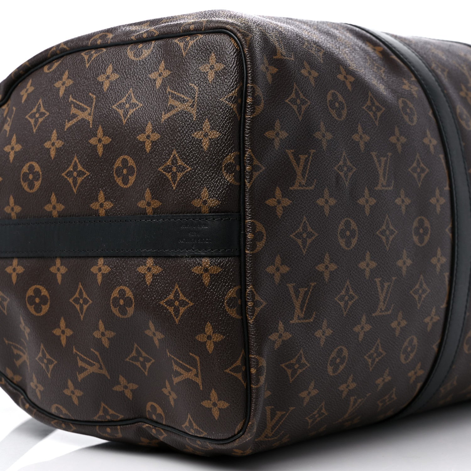 Louis Vuitton Monogram Macassar Keepall Bandouliere 55 7 of 12