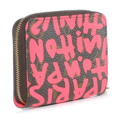 Louis Vuitton Monogram Graffiti Zippy Coin Purse Fuchsia 3 of 7