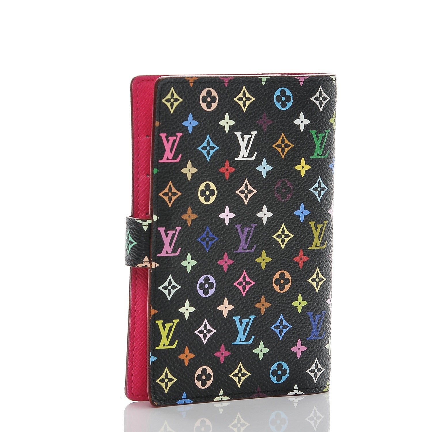 Louis Vuitton Monogram Multicolor Small Ring Agenda Cover Black Grenade 3 of 6