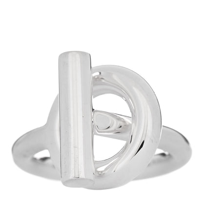 Hermes Sterling Silver GM Echappee Ring 50 5.25 1 of 5