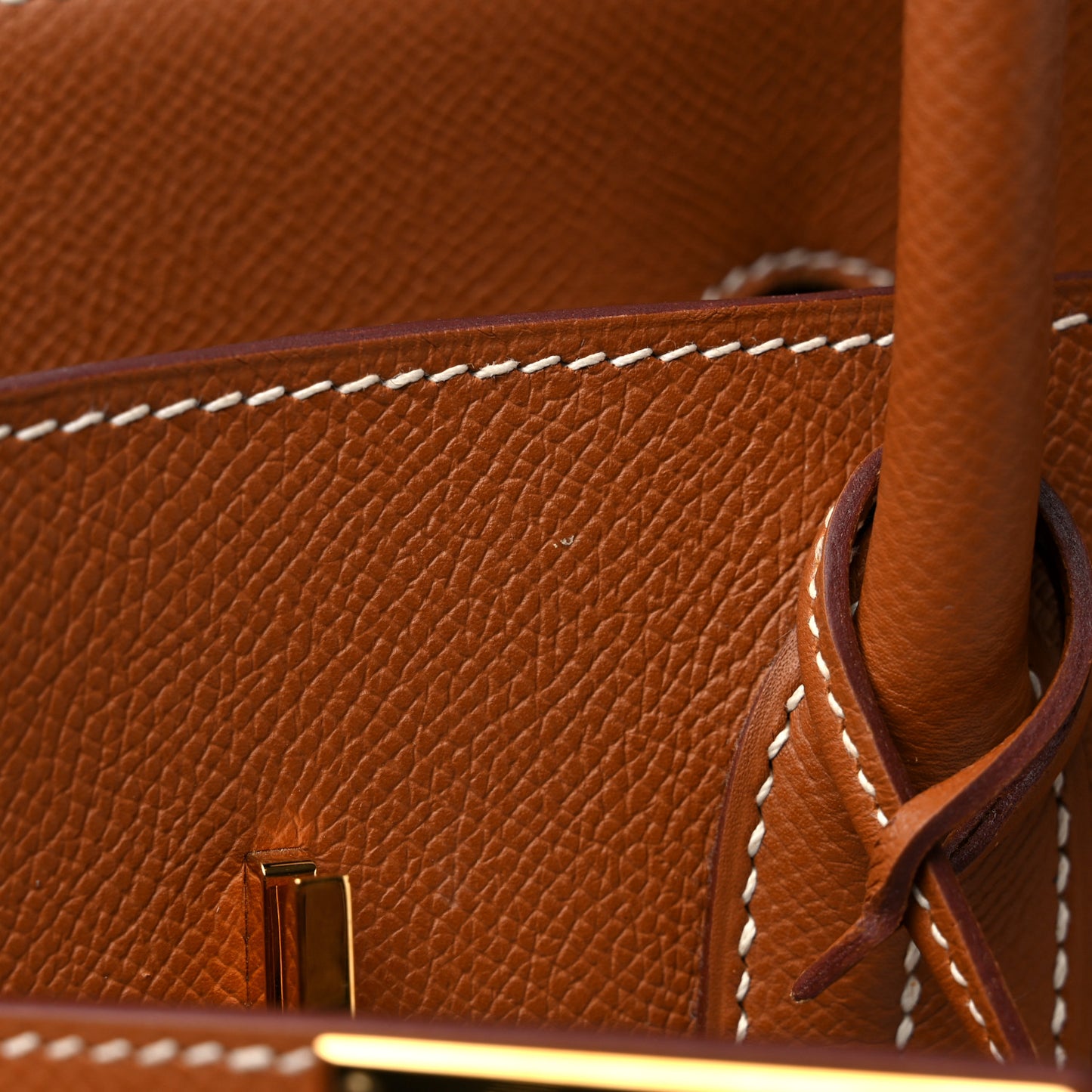 Epsom Birkin 35 Gold