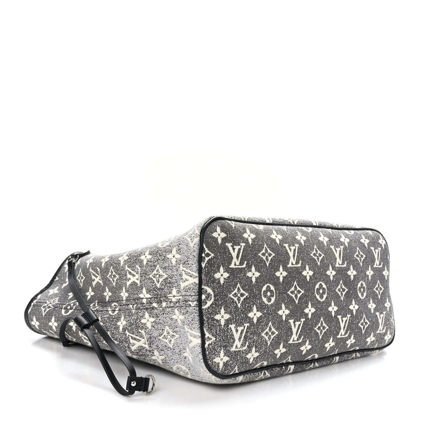 Denim Monogram Jacquard Neverfull MM Grey