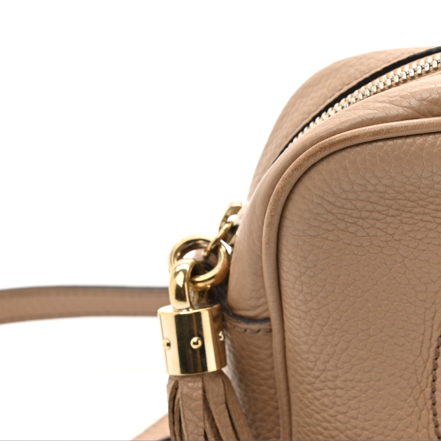 Gucci Pebbled Calfskin Small Soho Disco Bag Rose Beige 15 of 17