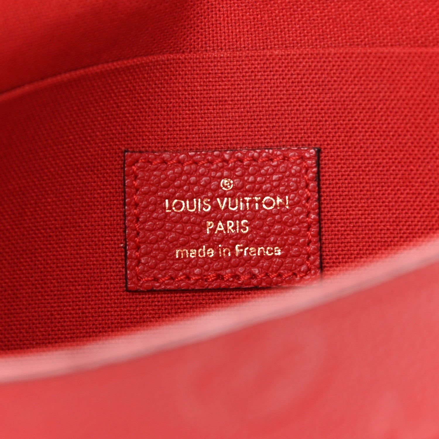 Louis Vuitton Empreinte Pochette Felicie Chain Wallet Scarlet 7 of 11