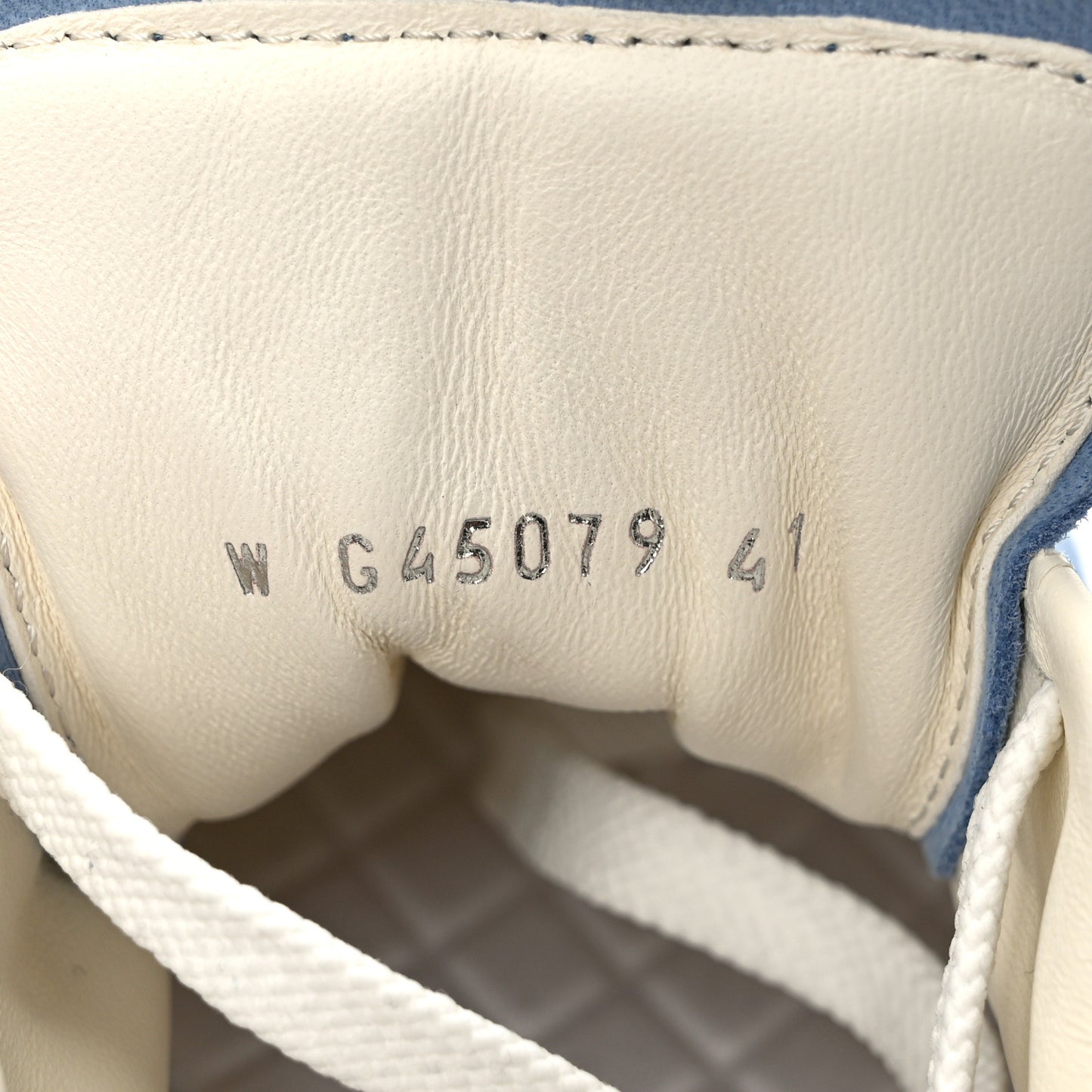 Suede Calfskin Womens CC Sneakers 41 Blue