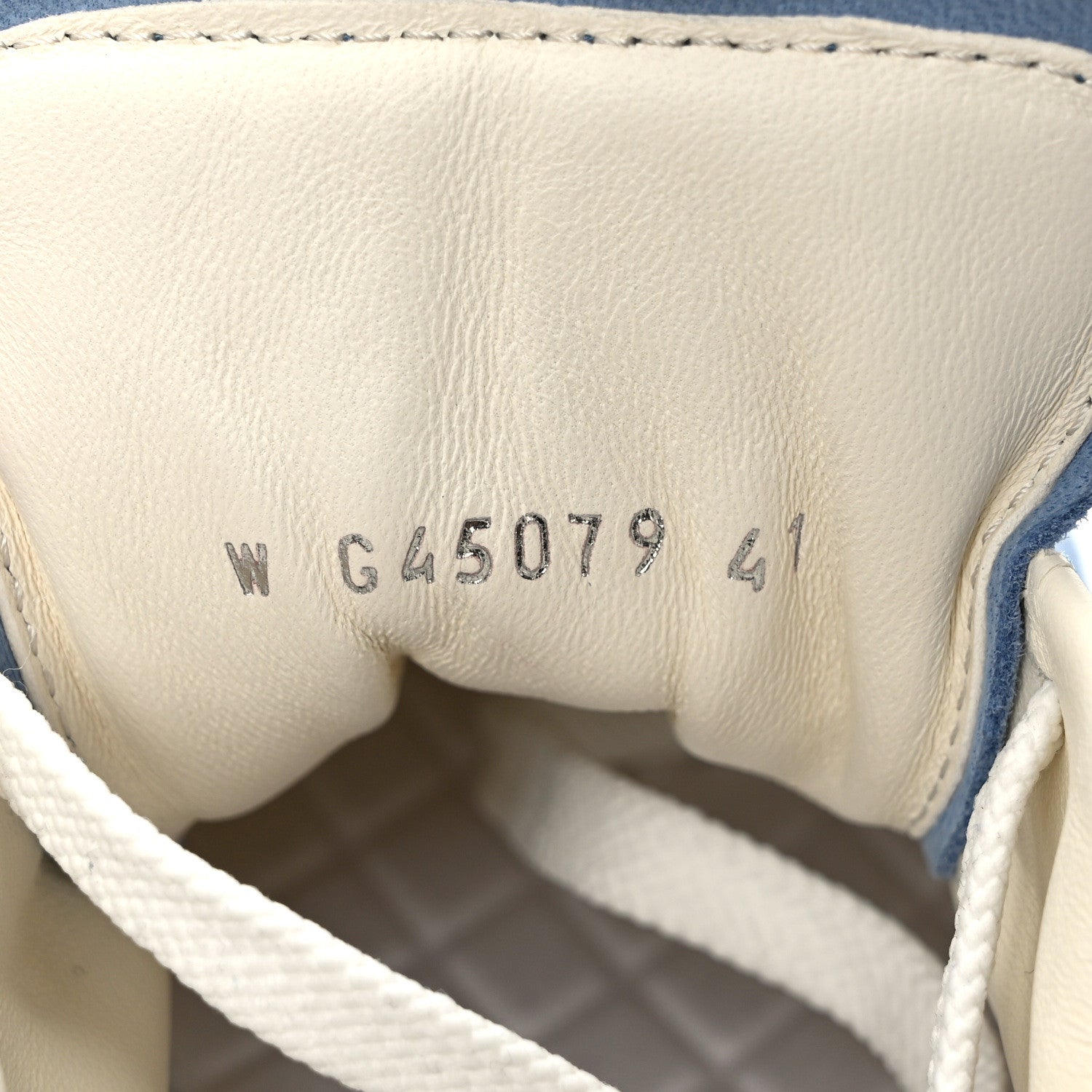 Chanel Suede Calfskin Womens CC Sneakers 41 Blue 8 of 8