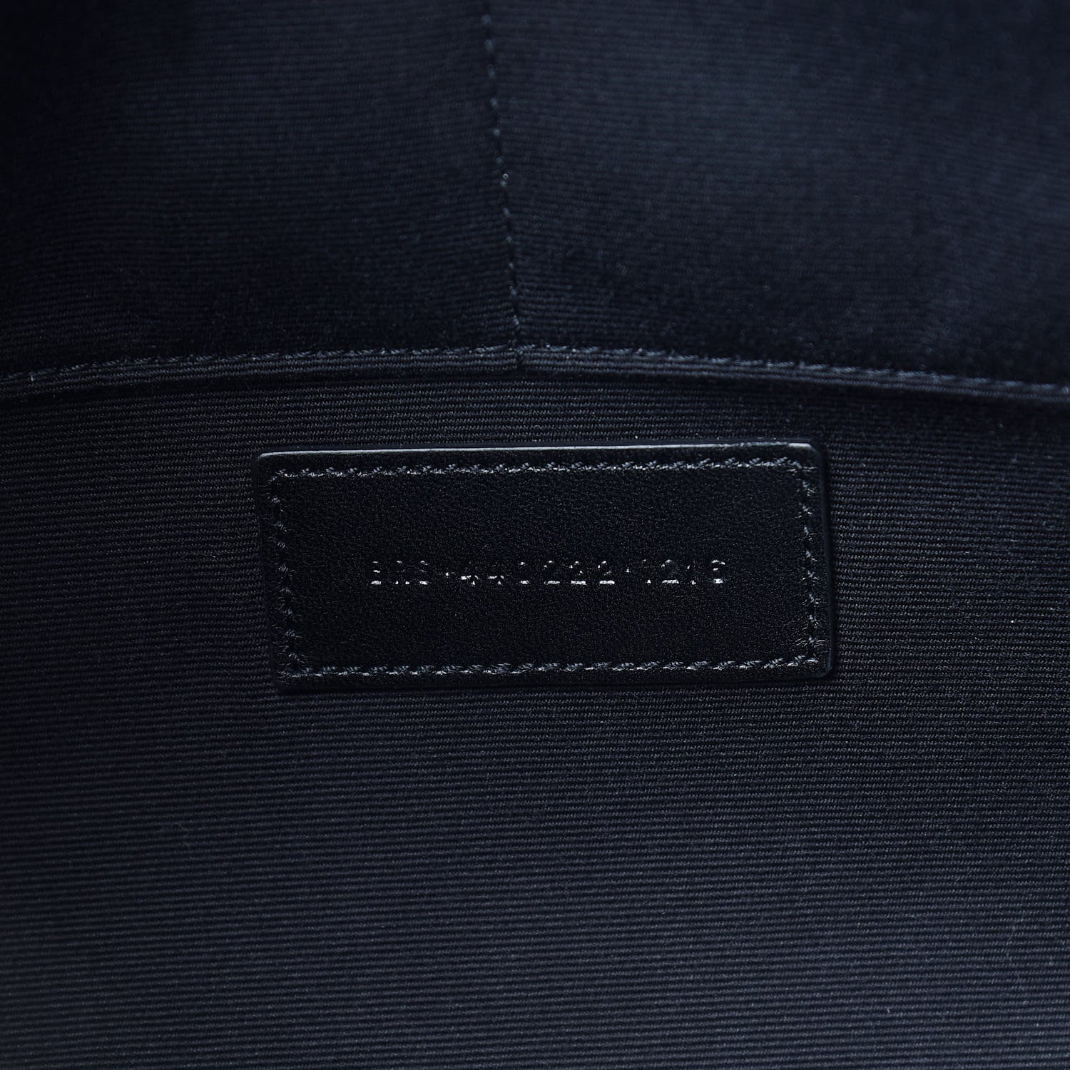 Saint Laurent Calfskin Matelasse Chevron Monogram Document Holder Black 7 of 7