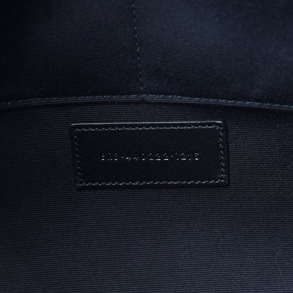 Saint Laurent Calfskin Matelasse Chevron Monogram Document Holder Black 7 of 7