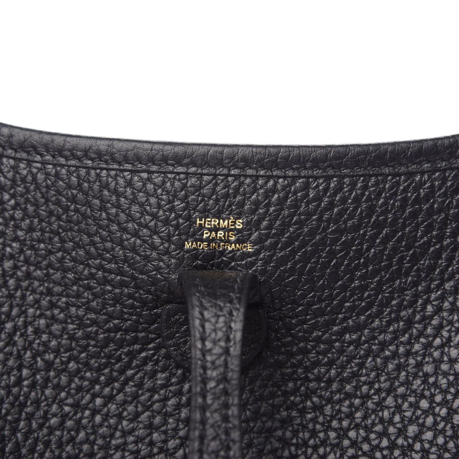 Hermes Taurillon Clemence Evelyne TPM Black 6 of 11