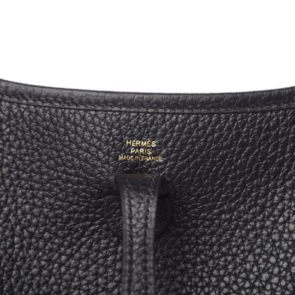 Hermes Taurillon Clemence Evelyne TPM Black 6 of 11