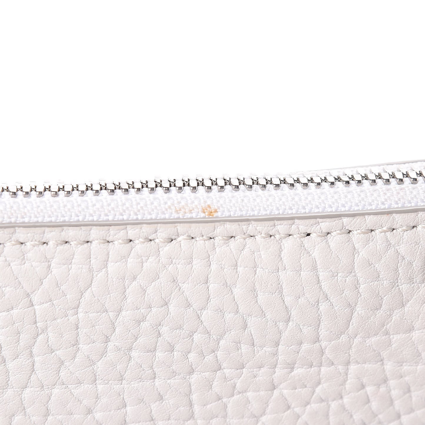 Calfskin Studded Medium Crossbody White