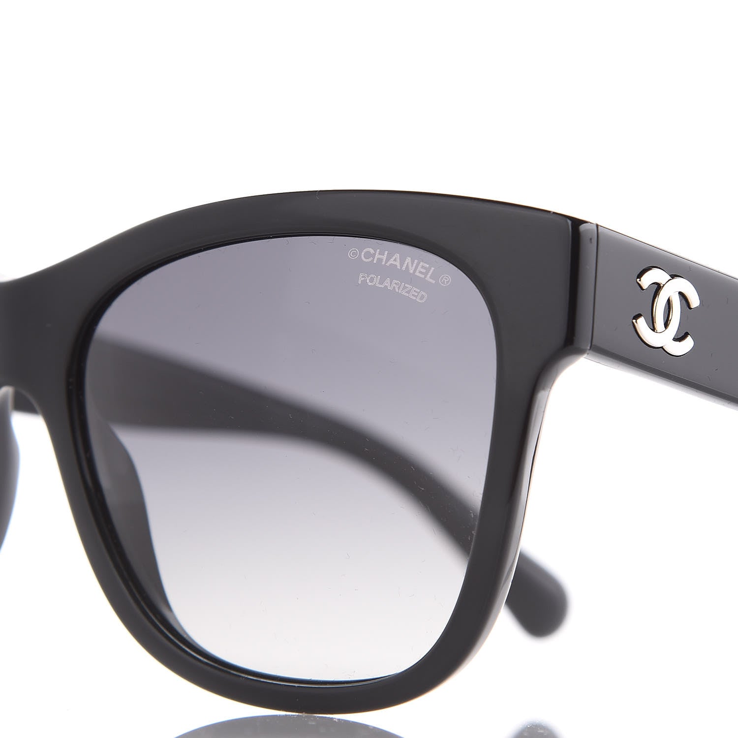 Chanel Polarized Square CC Sunglasses 5380 Black 7 of 8