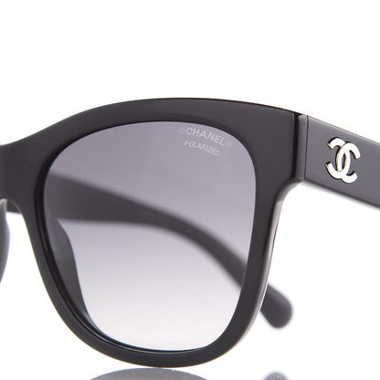 Chanel Polarized Square CC Sunglasses 5380 Black 7 of 8