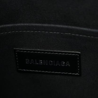 Balenciaga Washed Frayed Denim Logo Medium Hardware Tote Blue 6 of 12