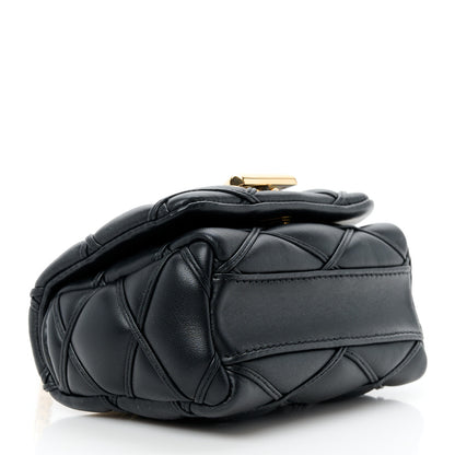 Louis Vuitton Lambskin Malletage Pico GO-14 Black 4 of 10