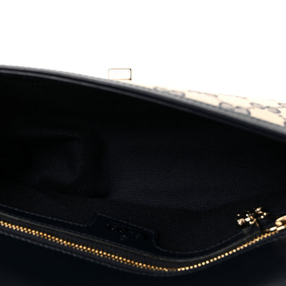 Gucci GG Monogram Small Luce Shoulder Bag Beige Blue 5 of 9