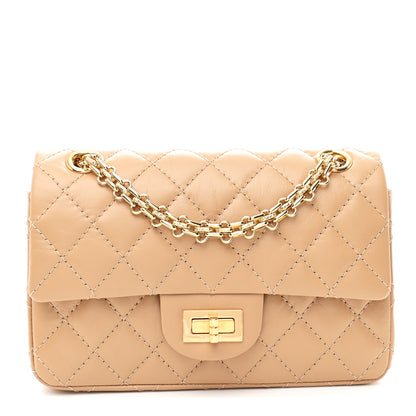 Chanel Aged Calfskin Quilted 2.55 Reissue Mini Flap Beige 1 of 10