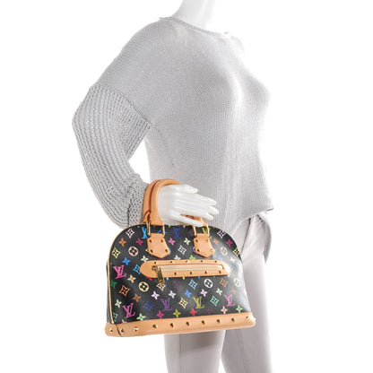 Louis Vuitton Monogram Multicolor Alma Black 2 of 7