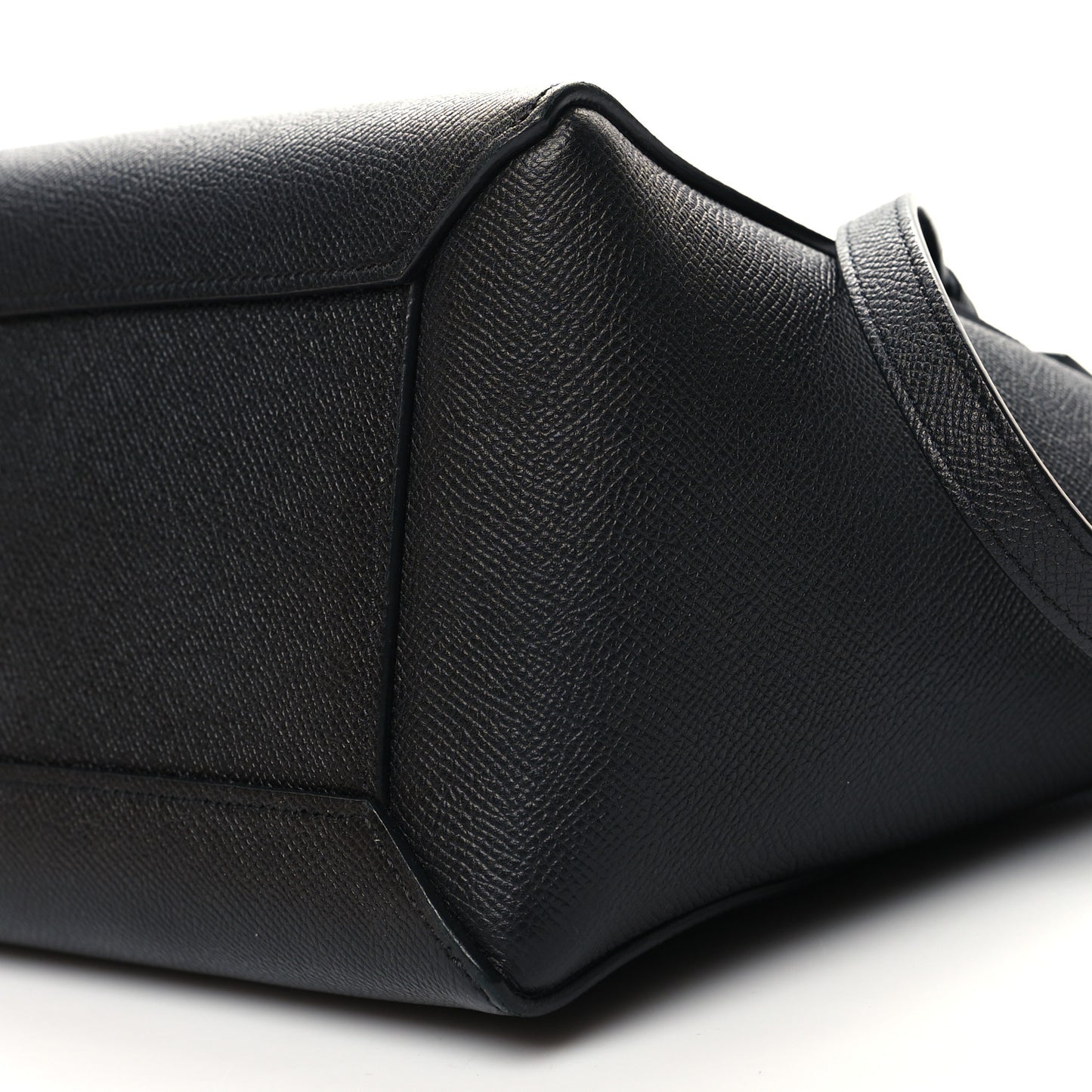 Grained Calfskin Micro Belt Bag Black