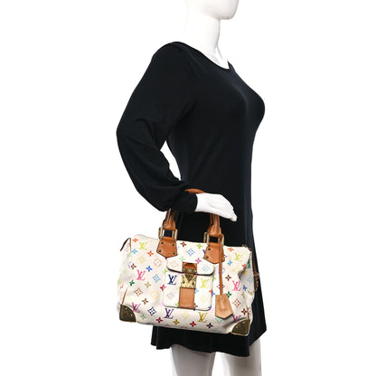 Louis Vuitton Monogram Multicolor Speedy 30 White 2 of 10