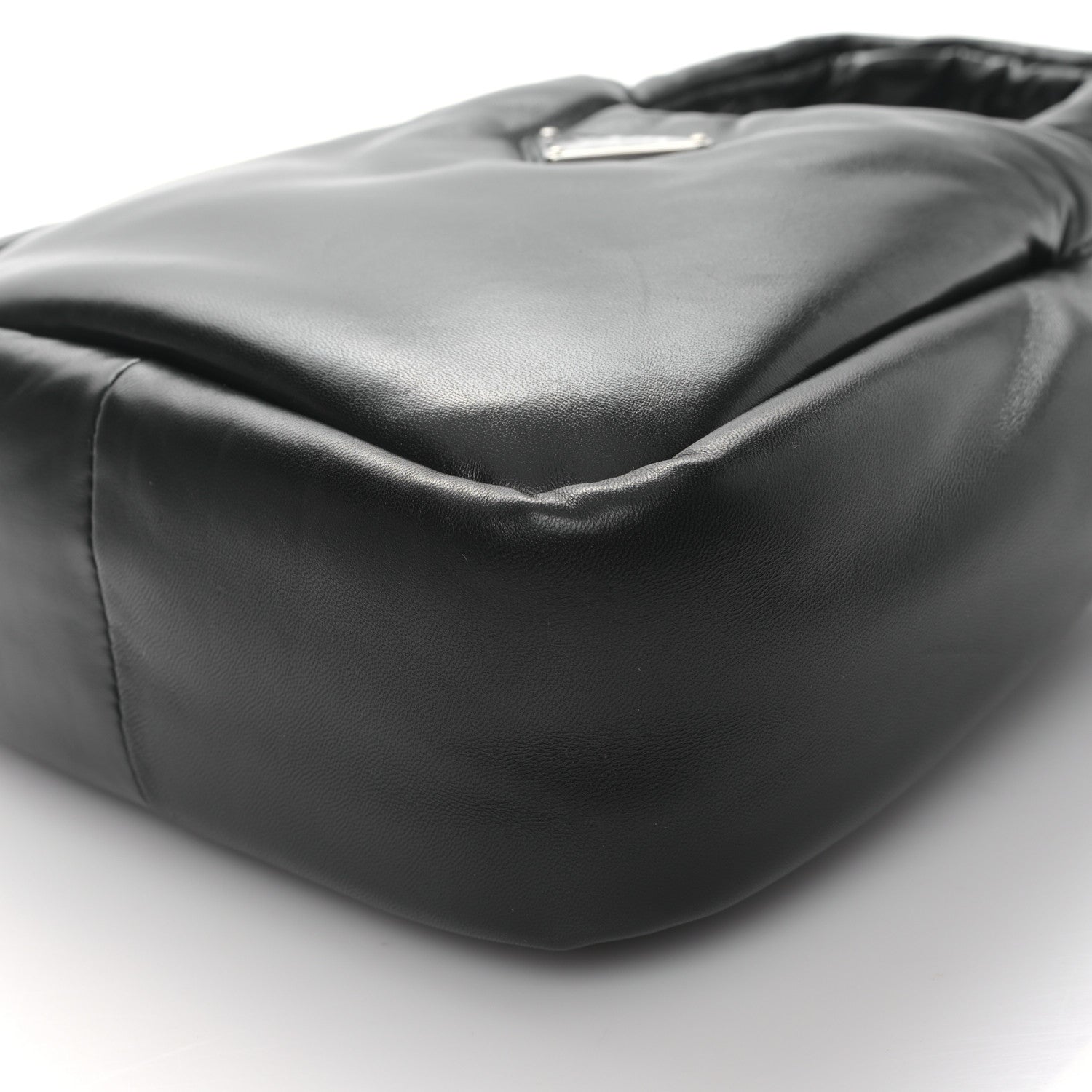 Prada Nappa Soft Padded Small Double Handled Shoulder Bag Black 8 of 8