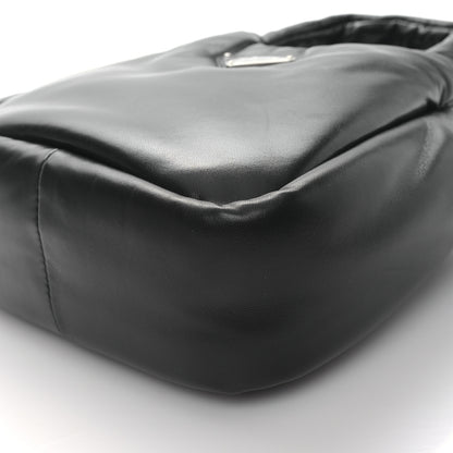 Prada Nappa Soft Padded Small Double Handled Shoulder Bag Black 8 of 8
