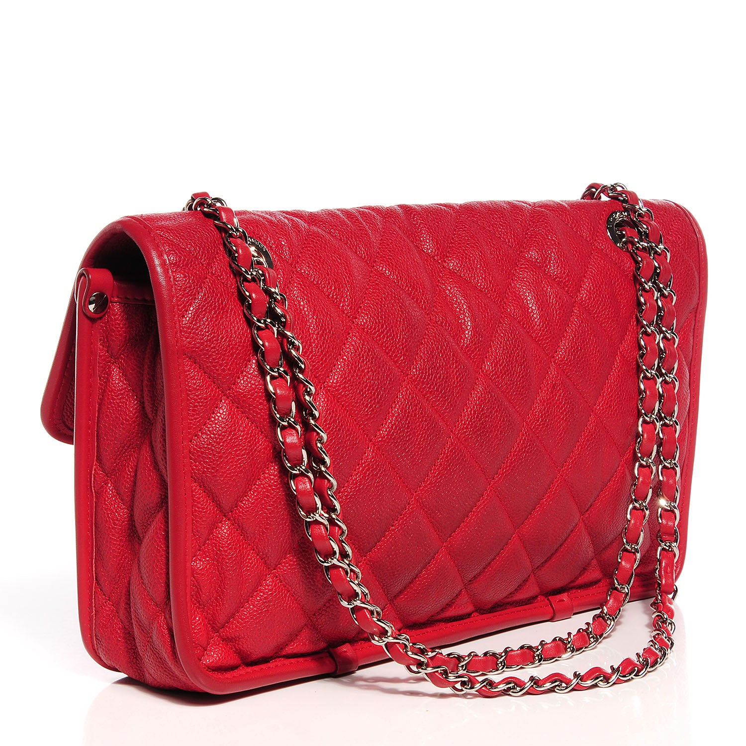 Chanel Caviar French Riviera Flap Red 3 of 7