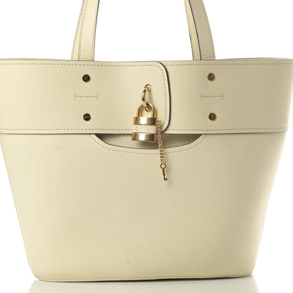 Chloe Smooth Grained Calfskin Small Aby Tote White 8 of 13