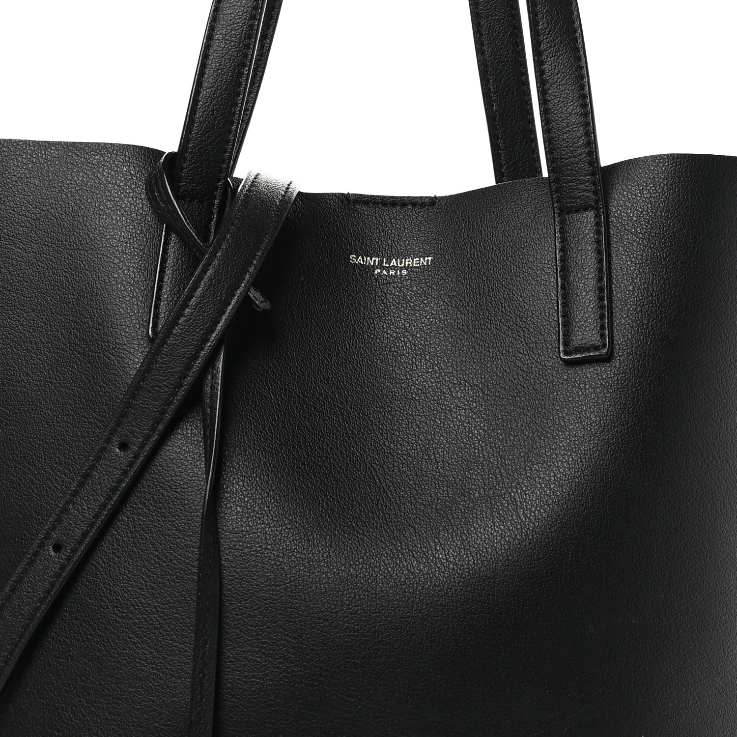 Saint Laurent Calfskin Toy Shopping Tote Black 7 of 9