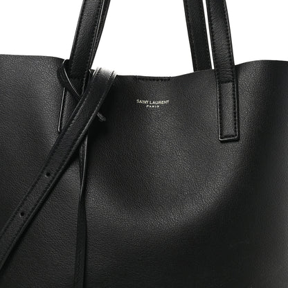 Saint Laurent Calfskin Toy Shopping Tote Black 7 of 9