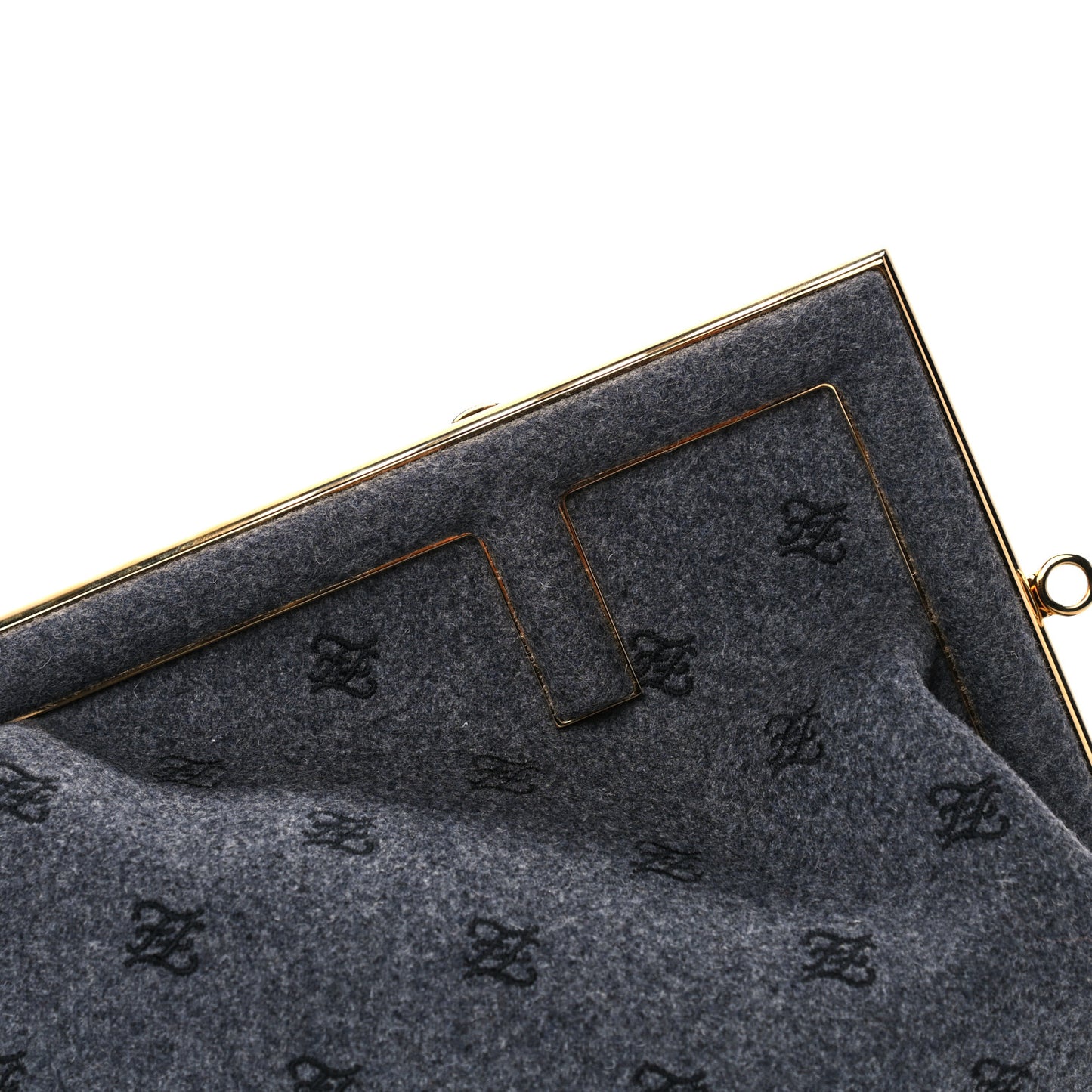 Flannel Karligraphy Embroidered Medium Fendi First Grey