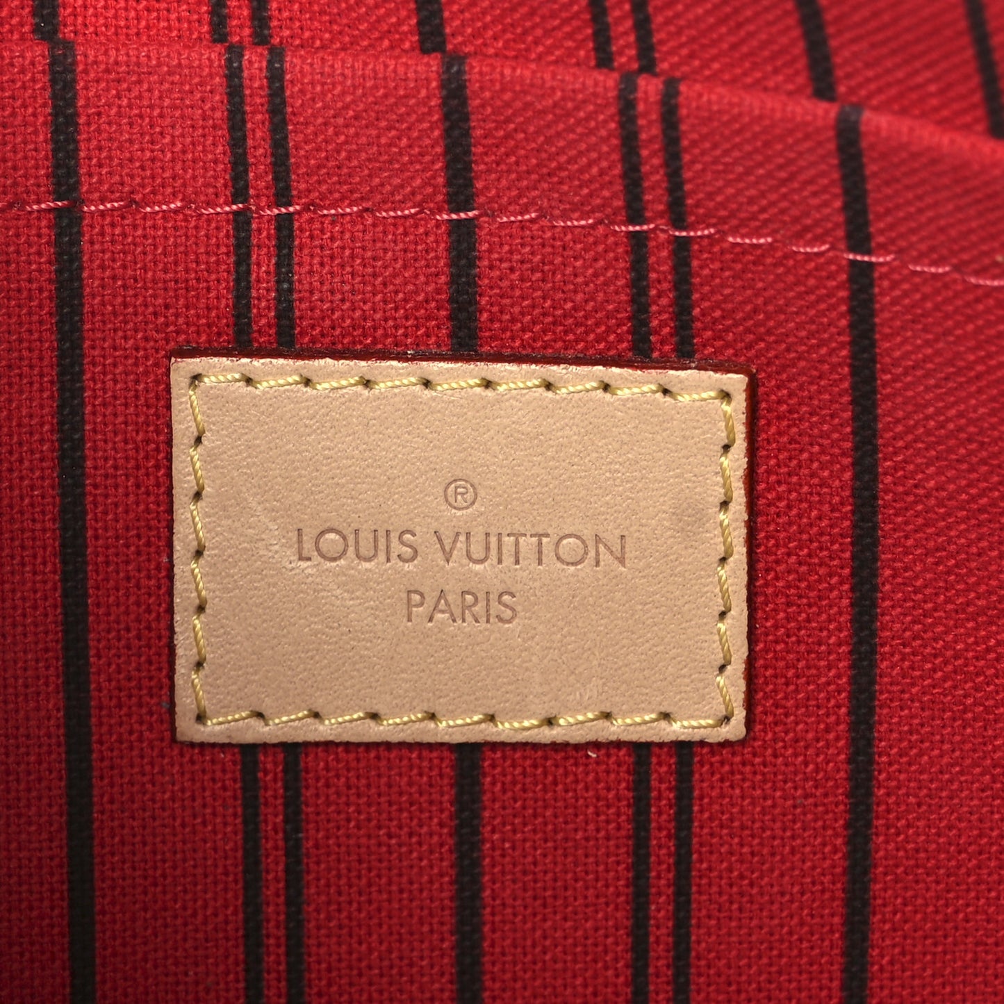 Monogram Neverfull MM GM Pochette Cherry